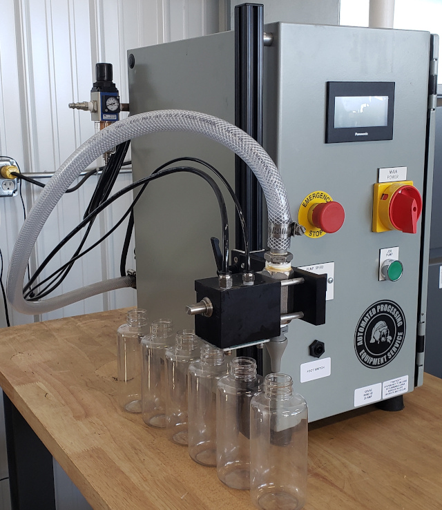 Tabletop Metering Semi-Automatic Pump Filler